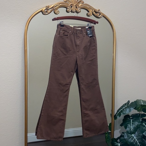 Levi’s 70’s Ultra High-rise Flare Jeans Brown Size 29 - Picture 2 of 9